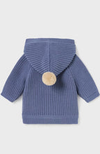 Load image into Gallery viewer, Blue knitted hooded duffel jacket 2302
