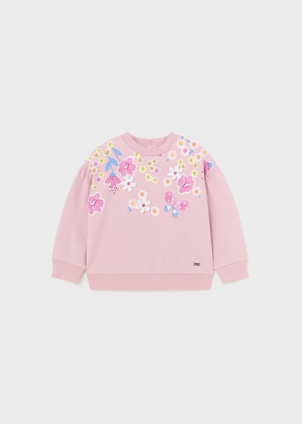 Pink Floral Sweatshirt 1432