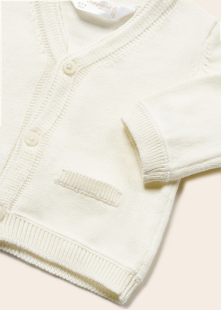 sustainable cotton newborn cardigan 1363