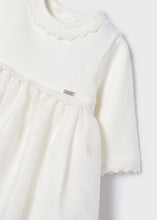 Load image into Gallery viewer, Mayoral Newborn Off white Special dress 2822
