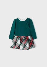 Load image into Gallery viewer, Mayoral Green tartan checked dress 2945
