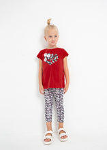 Load image into Gallery viewer, 2 piece red legging set 3787
