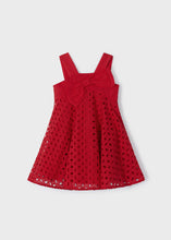 Load image into Gallery viewer, Perforated red dress 3916
