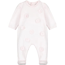 Load image into Gallery viewer, Emile et Rose Pink Cotton Babygrow with Flowers 2514PP
