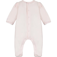Load image into Gallery viewer, Emile et Rose Pink babygrow with embroidered bows 1980PP

