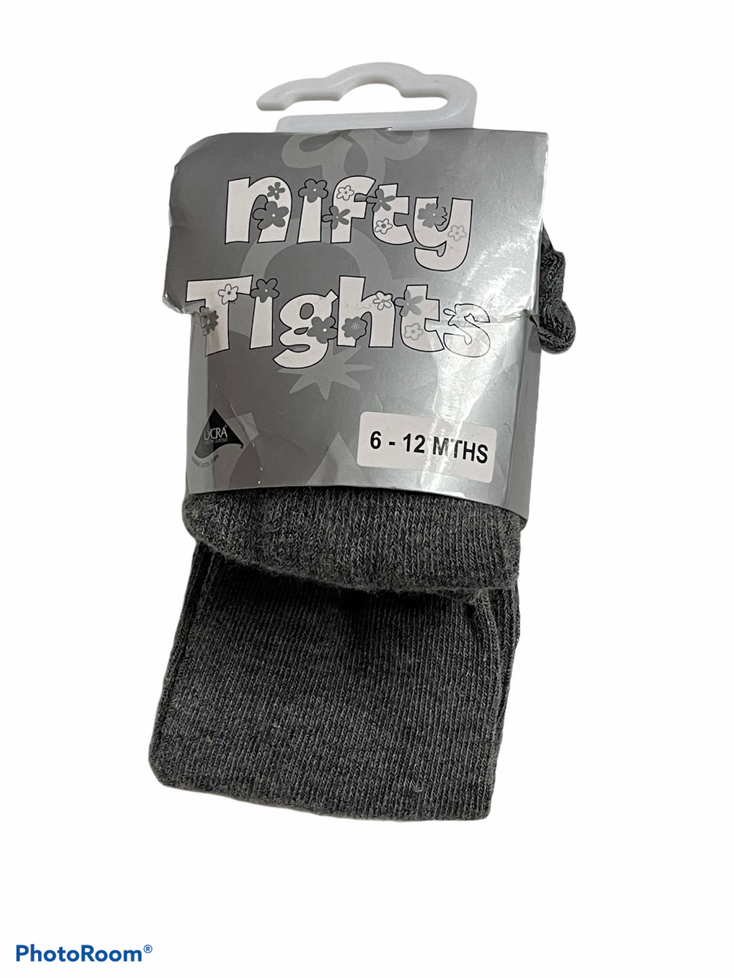 Thick grey tights