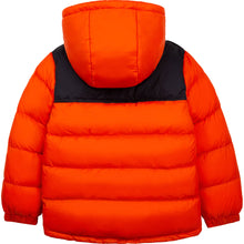 Load image into Gallery viewer, Timberland Orange/Black junior Puffer Coat T26552/40A
